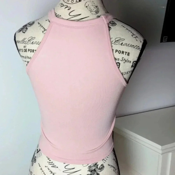 FREE PEOPLE | Women's Soft Pink Bella Seamless Ribbed Tank Top NWOT - Picture 6 of 6